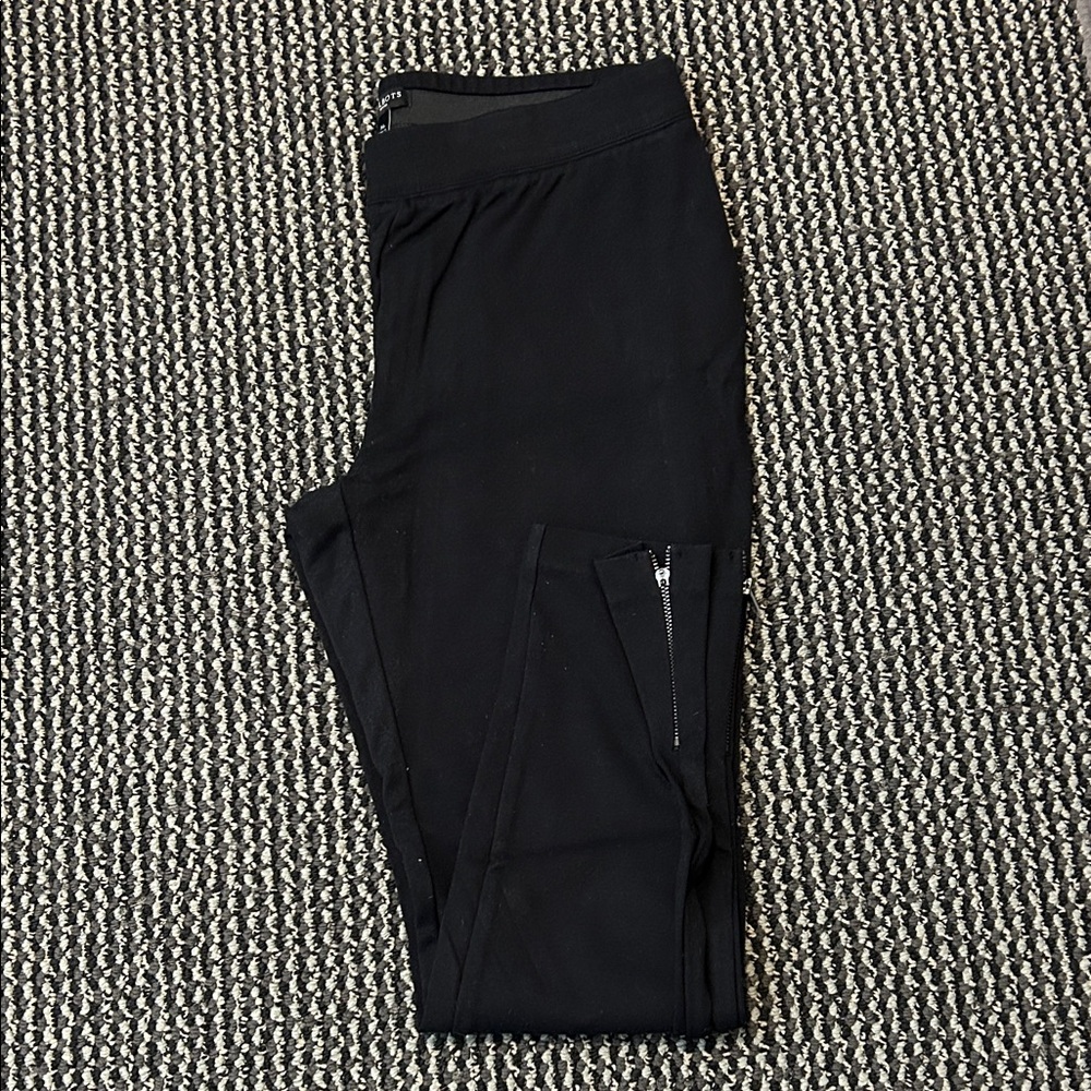 Talbots Black Legging with zipper legs